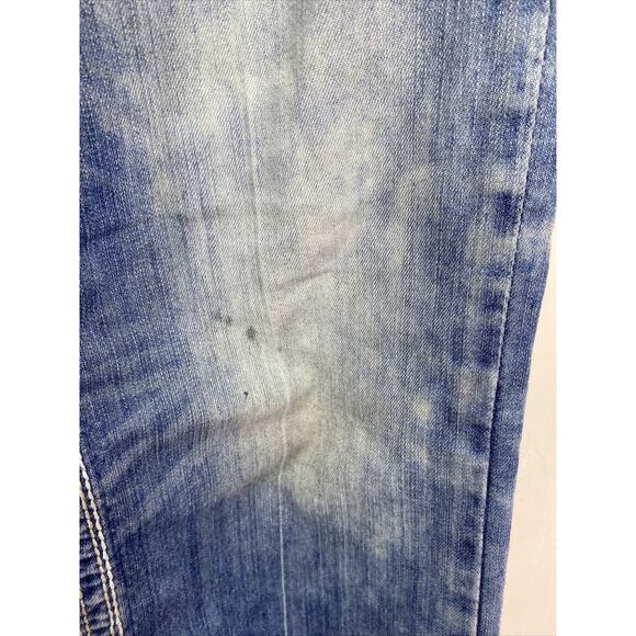 BKE Carter Distressed Faded Denim Jeans Tag Says 29 Long Men’s 32x32 Actual Size - Picture 5 of 11